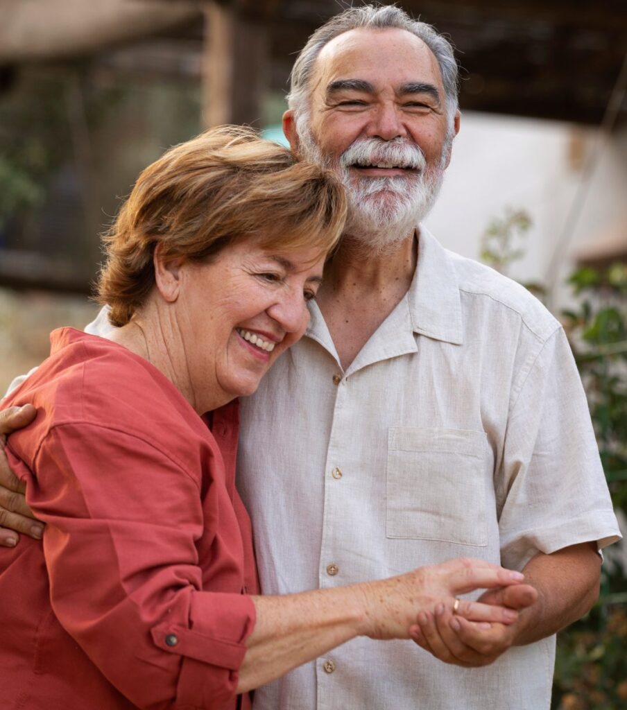 Old People Hugging 1